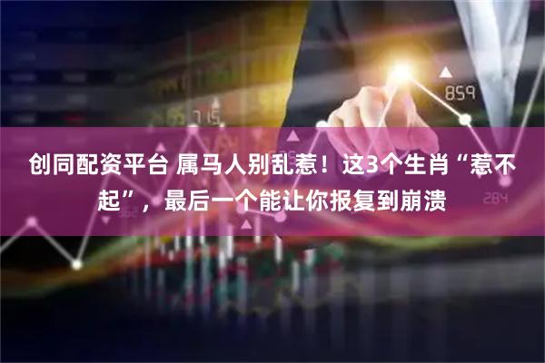 创同配资平台 属马人别乱惹！这3个生肖“惹不起”，最后一个能让你报复到崩溃